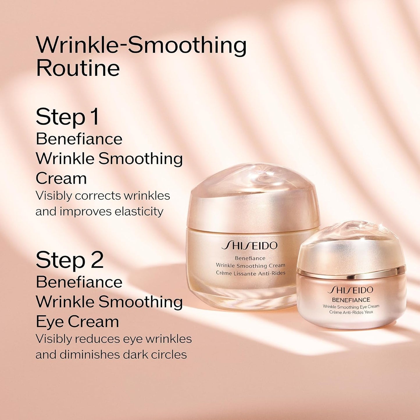 Shiseido Benefiance Wrinkle Smoothing Eye Cream - 15 mL - Visibly Improves Five Types of Eye Wrinkles, Dark Circles & Puffiness - 48-HR Hydration - All Skin Types - Non-Comedogenic